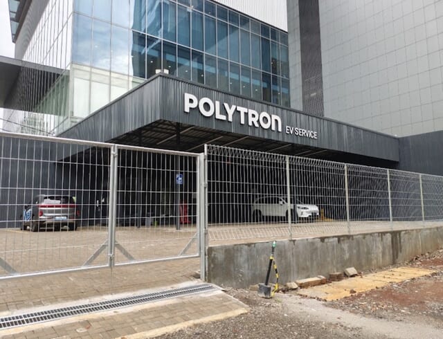 After — hasil pemasangan paving block Polytron EV Sudirman Jakarta, foto dari Google Maps