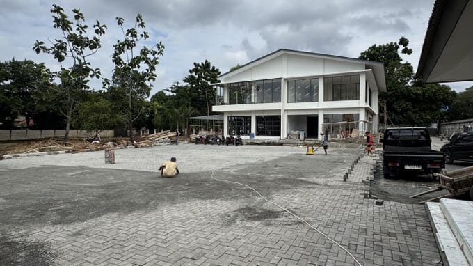 Hasil paving block Simpang Raya Pasming